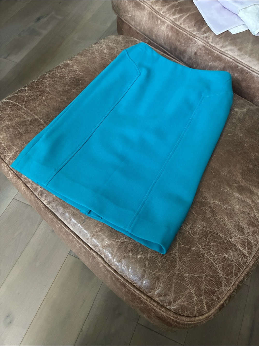 Halogen Bright Teal Tailored Pencil Skirt